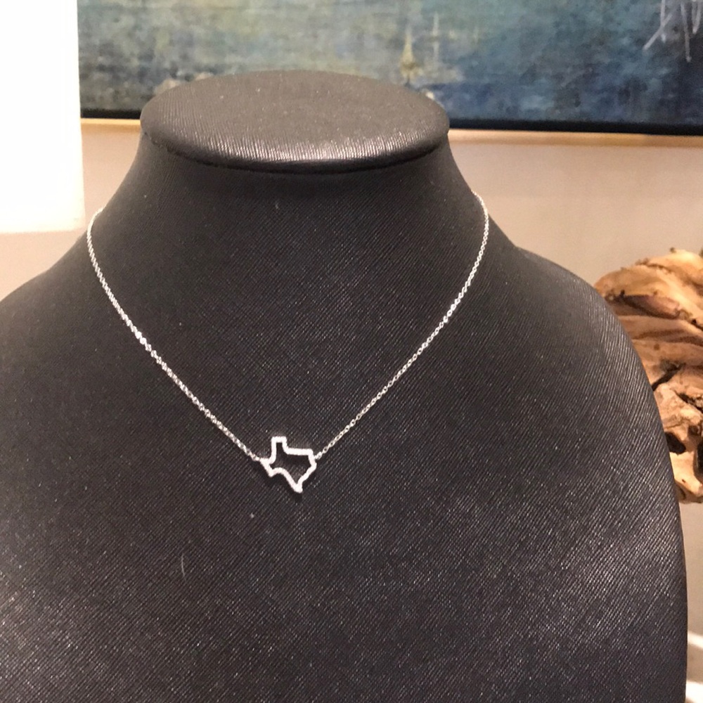 CZ Diamond Texas Necklace
